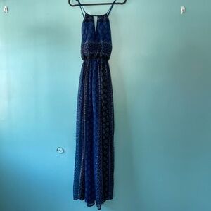Size XS Hollister maxi dress with slit and crisscross back detail